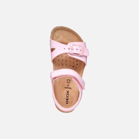 Open sandals ADRIEL GIRL Light Pink - image number 5 | GEOX