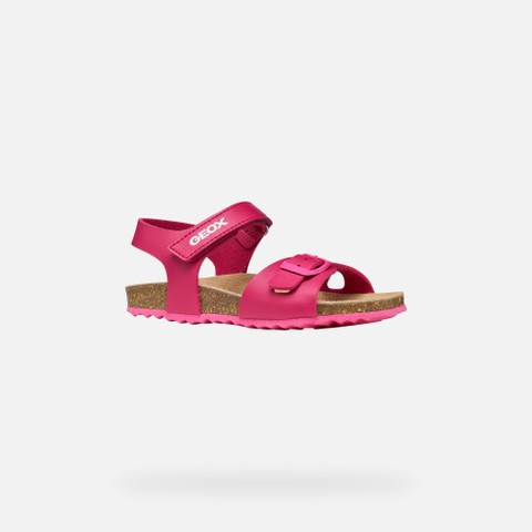 Open sandals ADRIEL GIRL Dark Fuchsia - image number 3 | GEOX