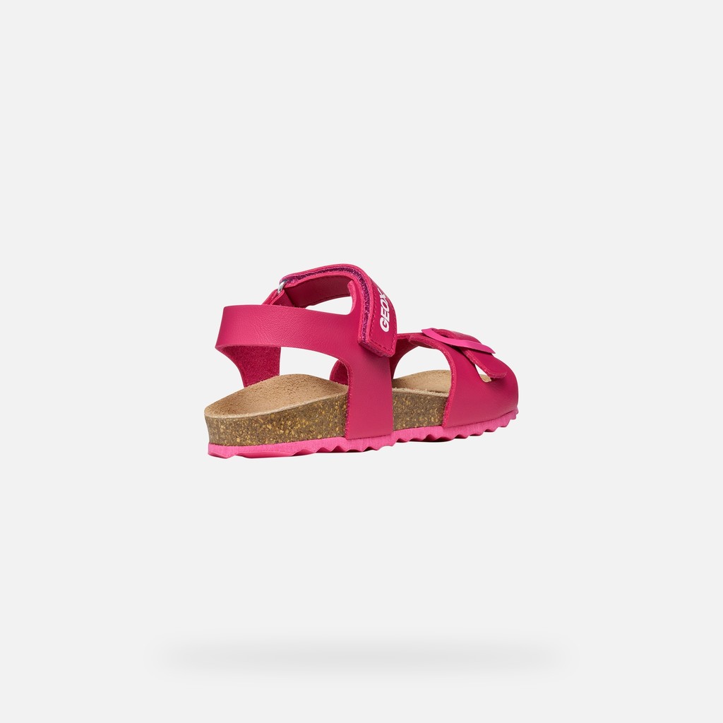 Open sandals ADRIEL GIRL Dark Fuchsia - image number 5 | GEOX