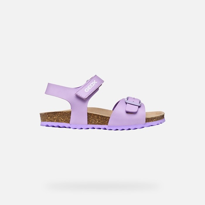 Open sandals ADRIEL GIRL Dark Lilac | GEOX