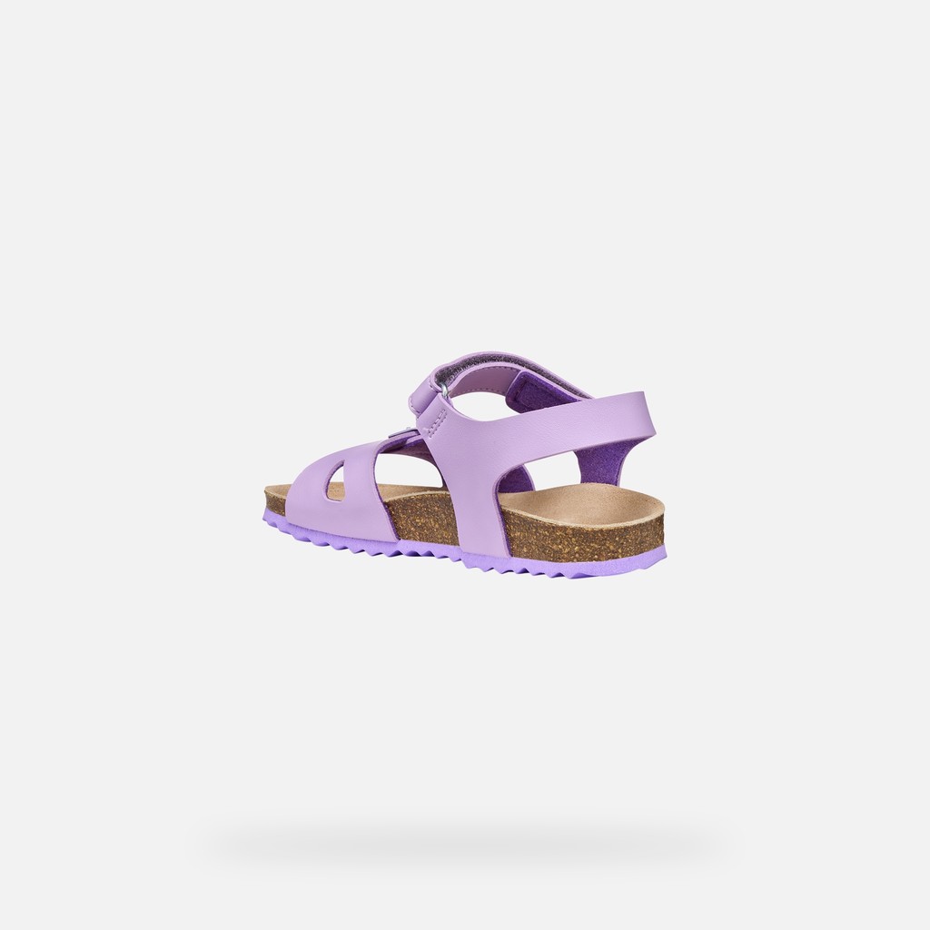 Open sandals ADRIEL GIRL Dark Lilac - image number 3 | GEOX