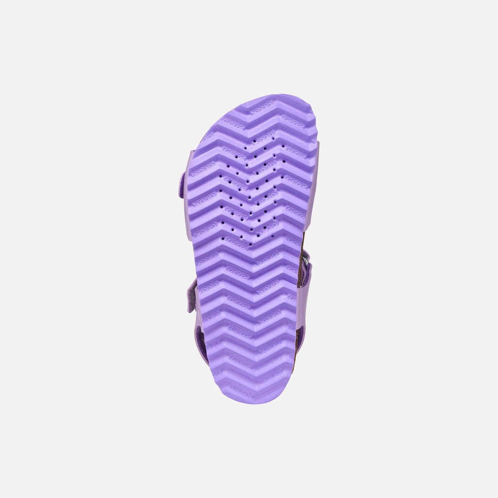 Open sandals ADRIEL GIRL Dark Lilac - image number 6 | GEOX