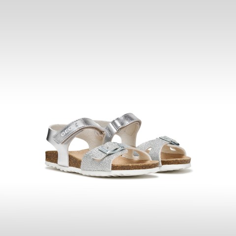 Sandales ouvertes ADRIEL FILLE Argent - image number 1 | GEOX