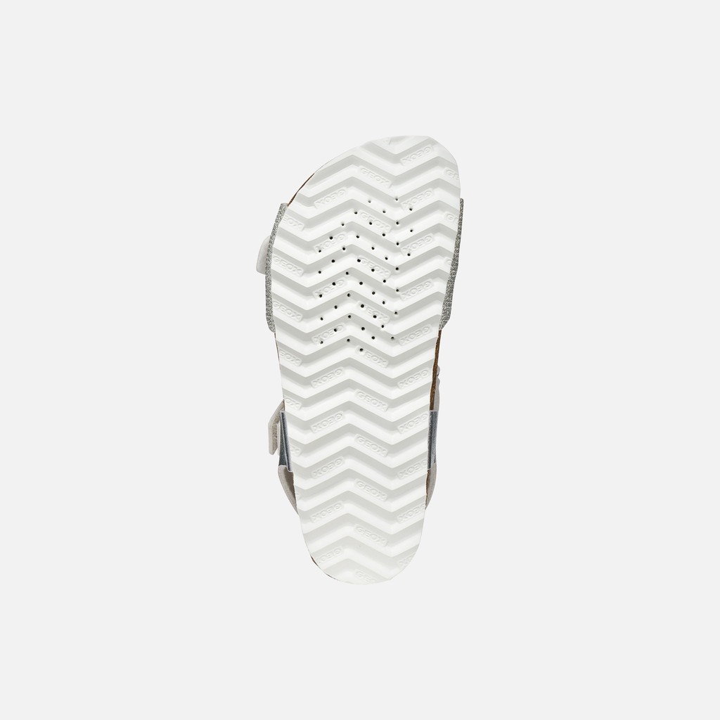 Offene Sandalen ADRIEL M&Auml;DCHEN Silber - image number 6 | GEOX