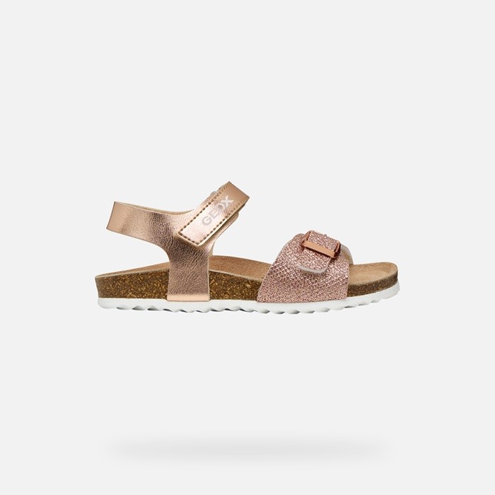 Open sandals ADRIEL GIRL Rose Gold | GEOX