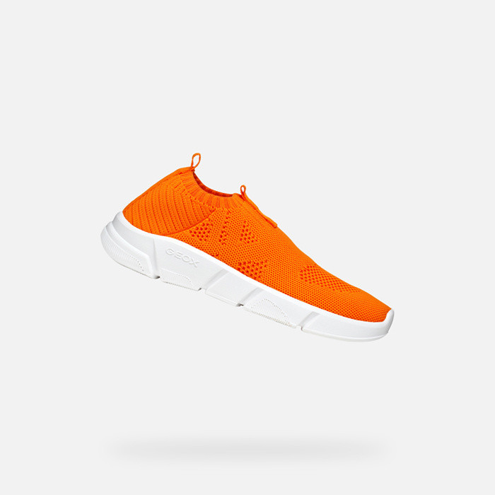 Baskets sans lacets ARIL JUNIOR Orange | GEOX