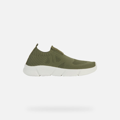 Laceless Sneakers ARIL JUNIOR Military - image number 1 | GEOX
