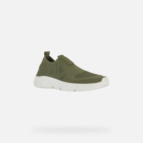Laceless Sneakers ARIL JUNIOR Military - image number 2 | GEOX