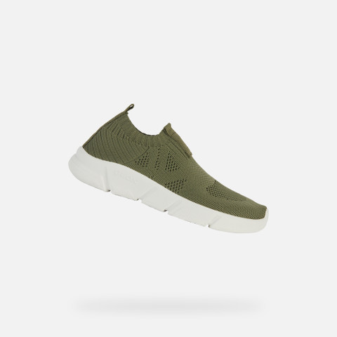 Laceless Sneakers ARIL JUNIOR Military - image number 0 | GEOX