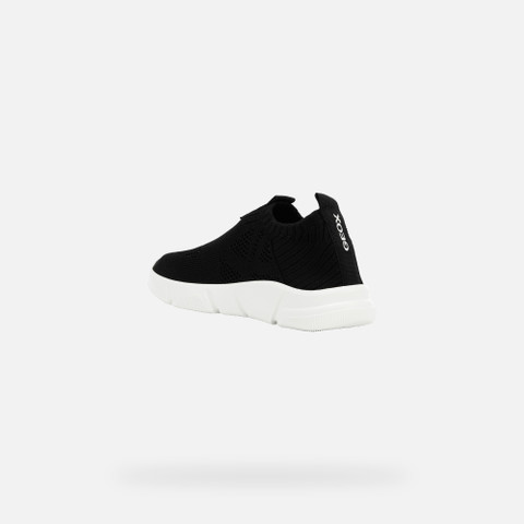 Laceless sneakers ARIL JUNIOR Black - image number 3 | GEOX