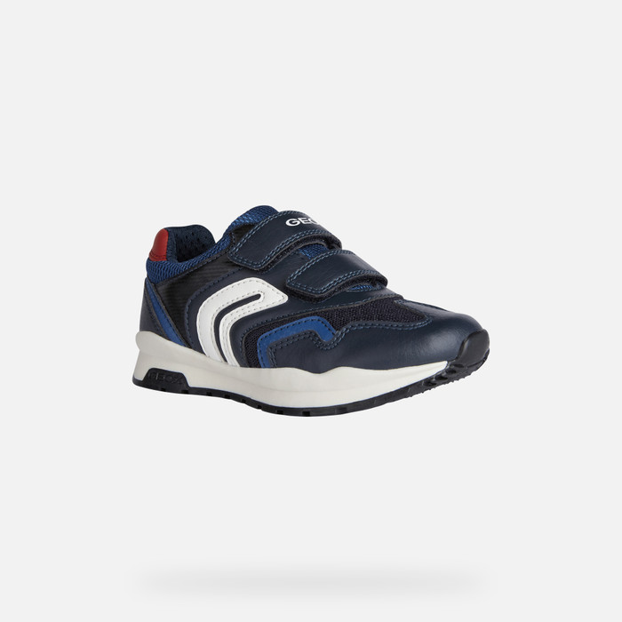 SNEAKERS BOY PAVEL BOY - NAVY/RED