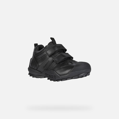 Geox® SAVAGE: Junior Boy's black Velcro Shoes | Geox® UNIFORM