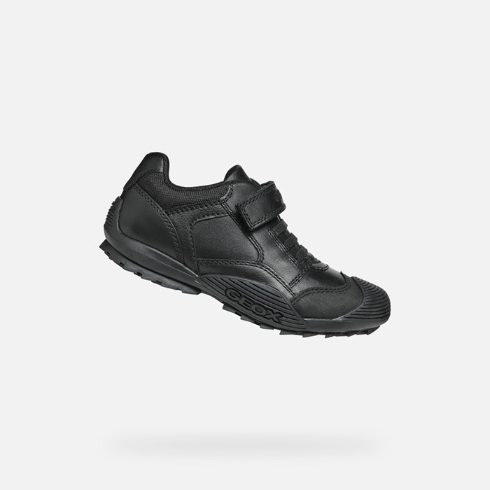 Zapatos colegiales SAVAGE NIÑO Negro | GEOX