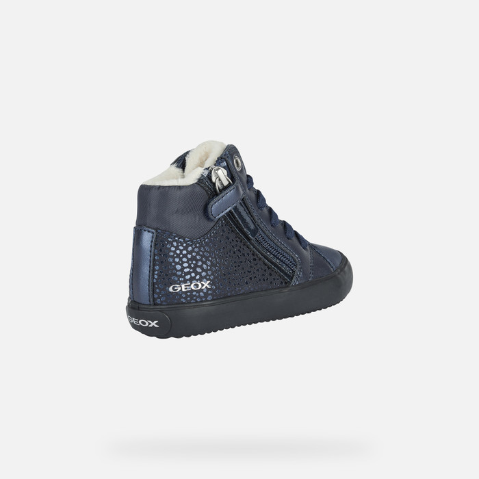 Beloved margin Fifty Geox® GISLI : Girl's Navy blue High Top Sneakers | Geox®