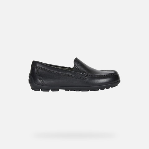 leather loafers NEW FAST BOY Black - image number 1 | GEOX
