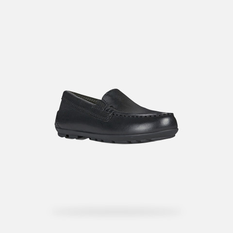 leather loafers NEW FAST BOY Black - image number 2 | GEOX