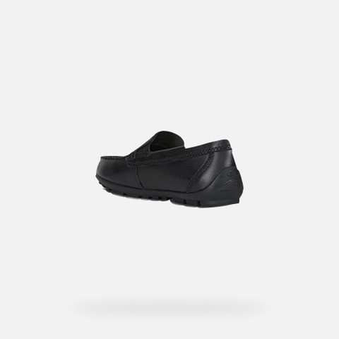 leather loafers NEW FAST BOY Black - image number 3 | GEOX