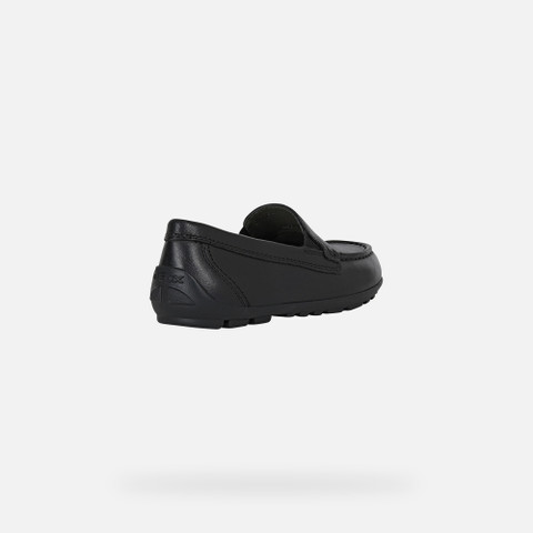 leather loafers NEW FAST BOY Black - image number 4 | GEOX