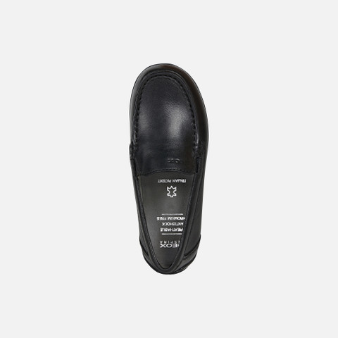 leather loafers NEW FAST BOY Black - image number 5 | GEOX