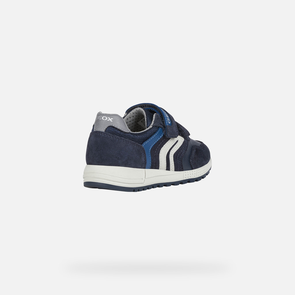 Geox® ALBEN: Boy's Navy blue Low Top Sneakers | FW22 Geox®