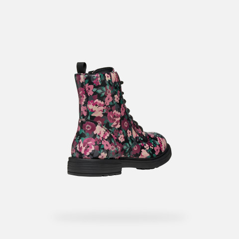 Combat boots ECLAIR GIRL Black/Pink - image number 4 | GEOX