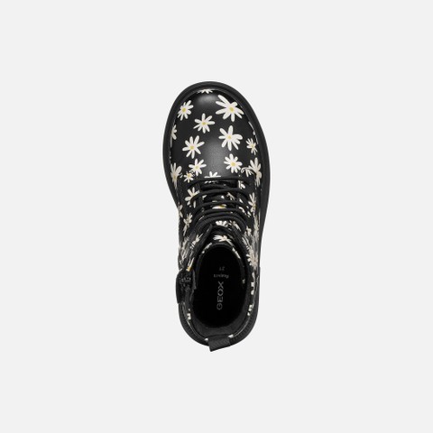 Combat boots ECLAIR GIRL Black/Light ivory - image number 5 | GEOX