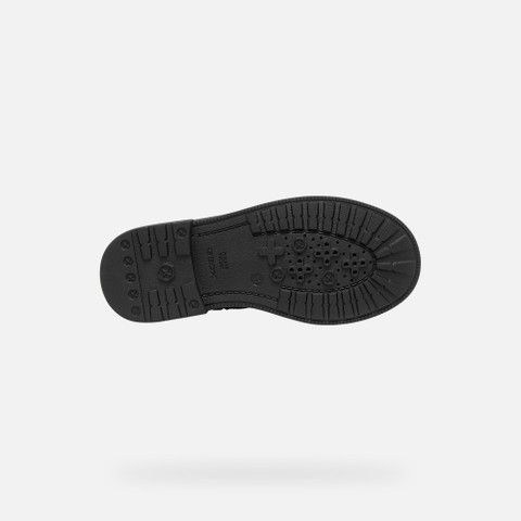 Combat boots ECLAIR GIRL Black/Light ivory - image number 6 | GEOX