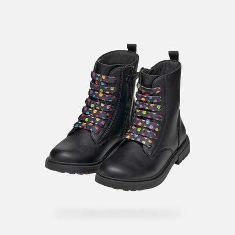 Combat boots ECLAIR GIRL Black/Multicolor - image number 7 | GEOX