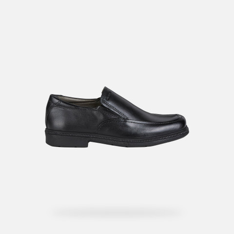 leather loafers FEDERICO BOY Black - image number 1 | GEOX