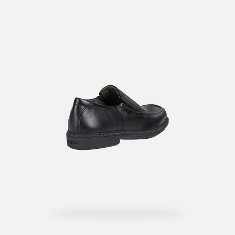 leather loafers FEDERICO BOY Black - image number 4 | GEOX