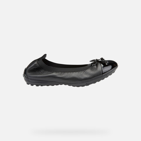 Ballerines en cuir PIUMA FILLE Noir - image number 1 | GEOX