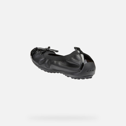 Ballerines en cuir PIUMA FILLE Noir - image number 3 | GEOX