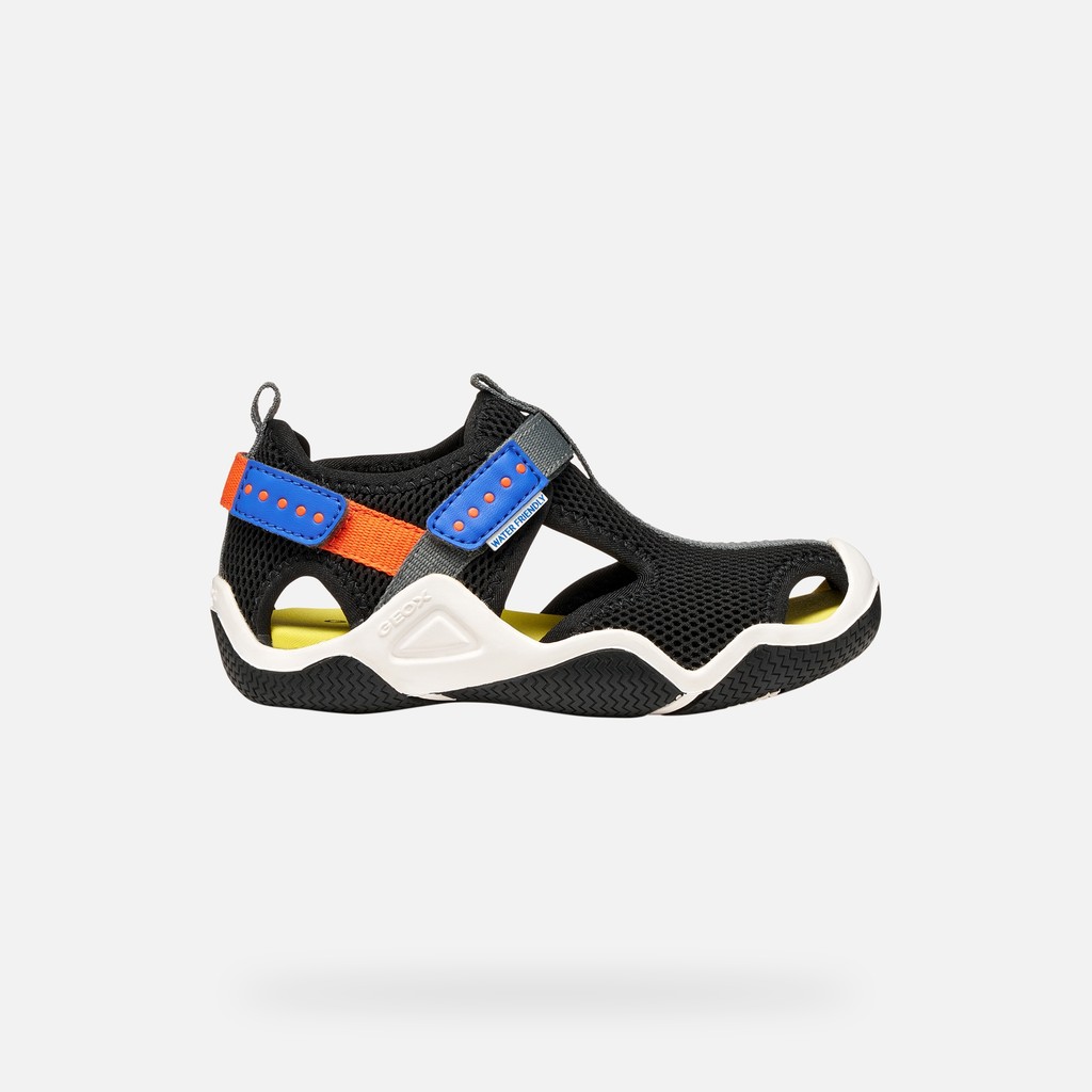 Wader Garçon Noir/orange