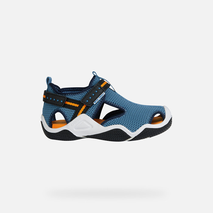 Closed toe sandals WADER   JUNIOR Light Blue | GEOX
