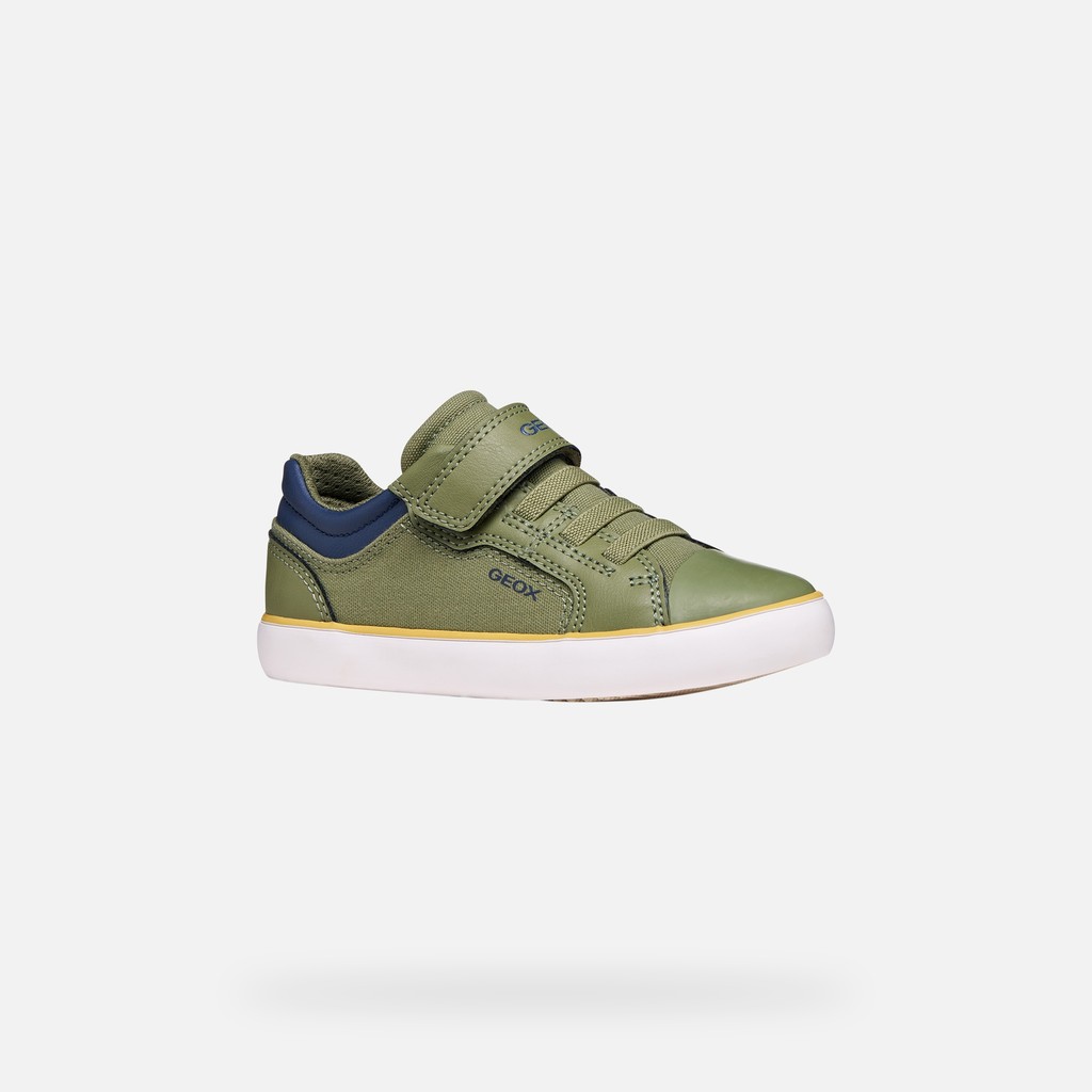 Low top sneakers GISLI BOY Light Green/Navy - image number 2 | GEOX