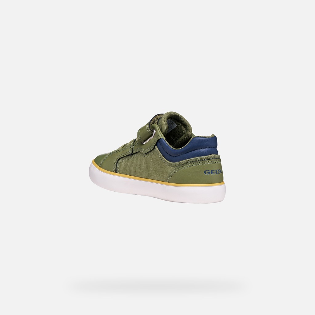 Low top sneakers GISLI BOY Light Green/Navy - image number 3 | GEOX