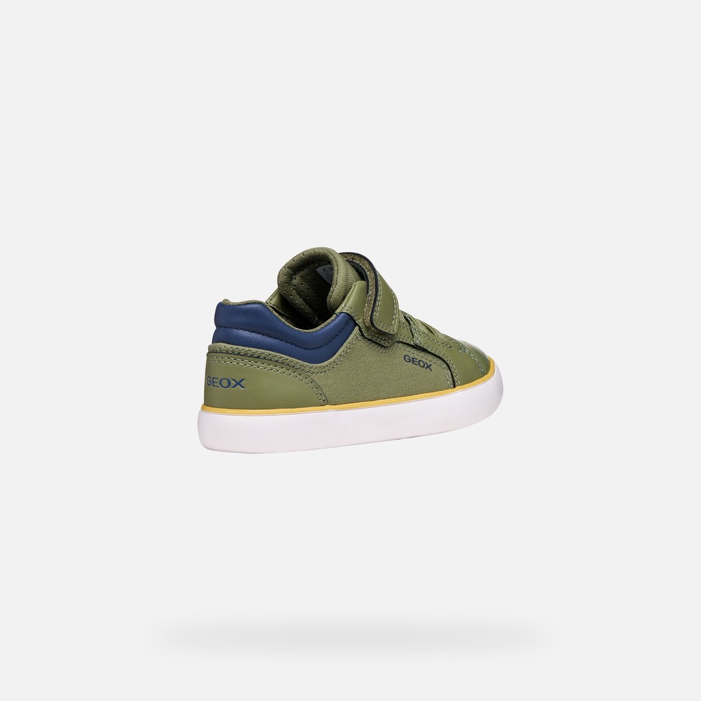 Low top sneakers GISLI BOY Light Green/Navy - image number 4 | GEOX
