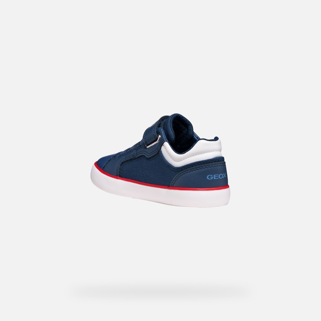 Low top sneakers GISLI BOY Navy/White - image number 3 | GEOX