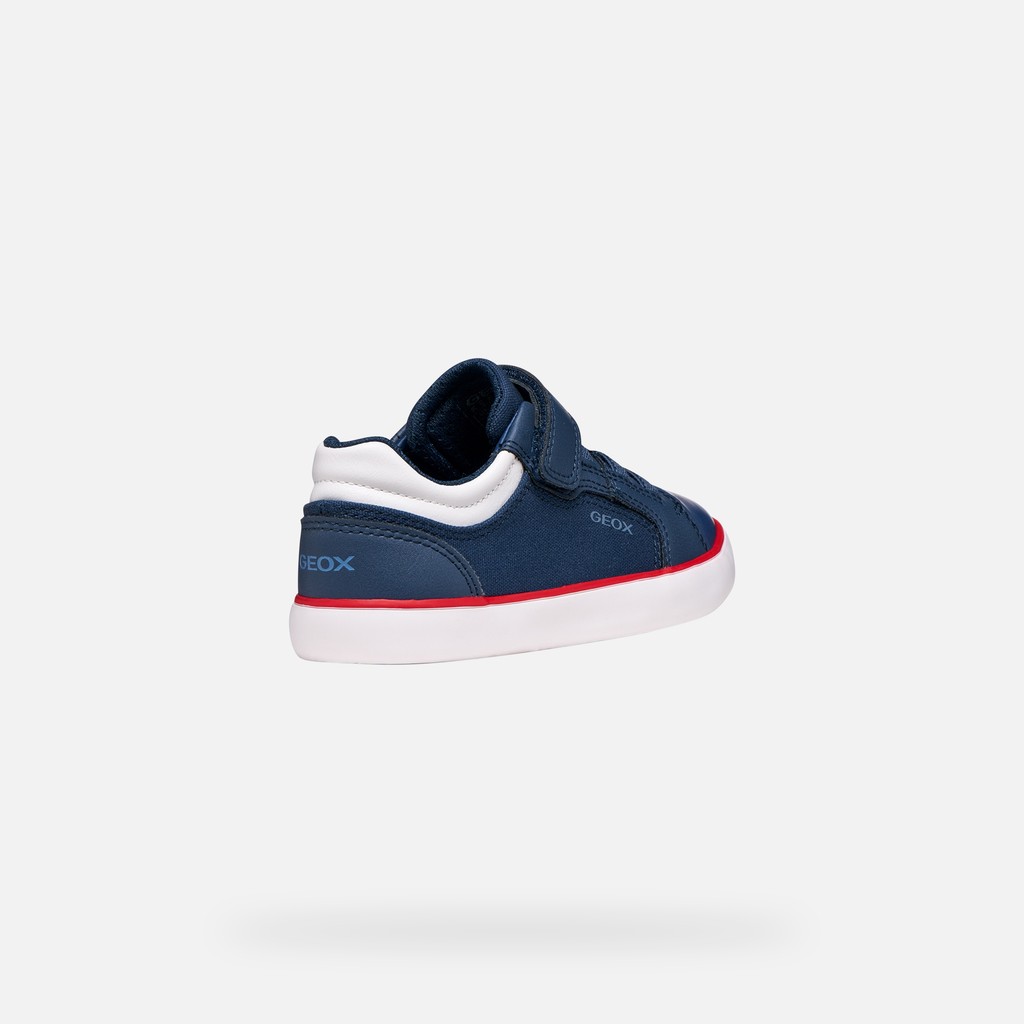 Low top sneakers GISLI BOY Navy/White - image number 4 | GEOX