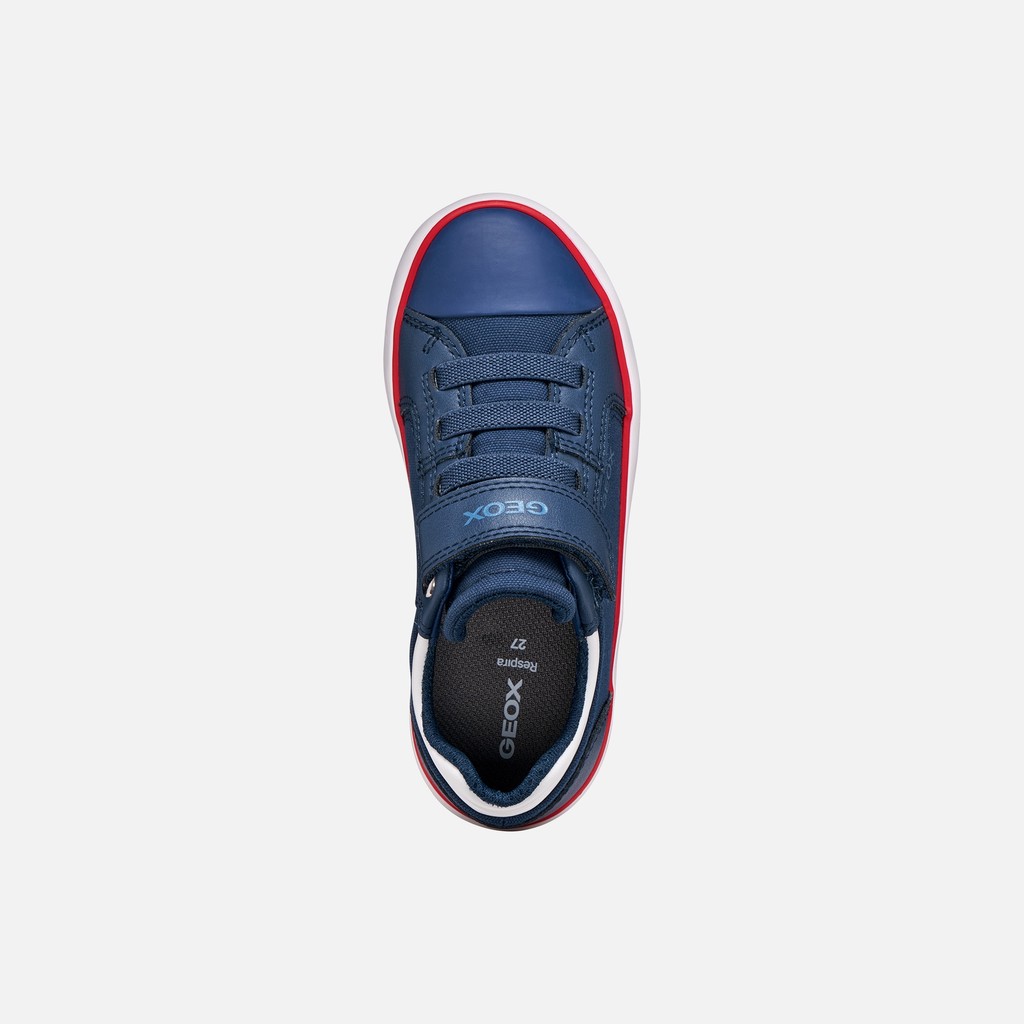 Low top sneakers GISLI BOY Navy/White - image number 5 | GEOX