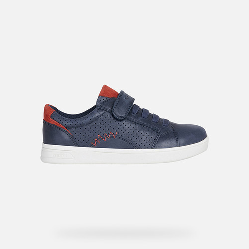 Sneakers DJROCK BOY Navy/Red | GEOX