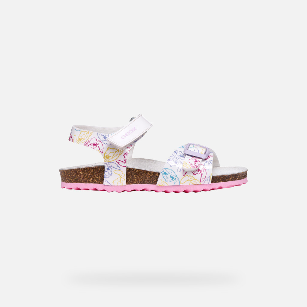 Adriel Fille Blanc/rose Foncé