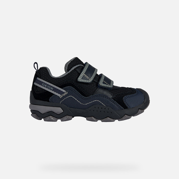 Velcro shoes BULLER BOY Black/Stone | GEOX