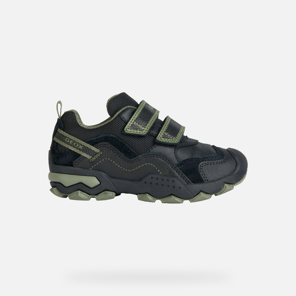 Low Top Sneakers BULLER BOY Black/Military - image number 1 | GEOX