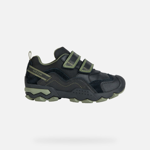 Low Top Sneakers BULLER BOY Black/Military - image number 1 | GEOX