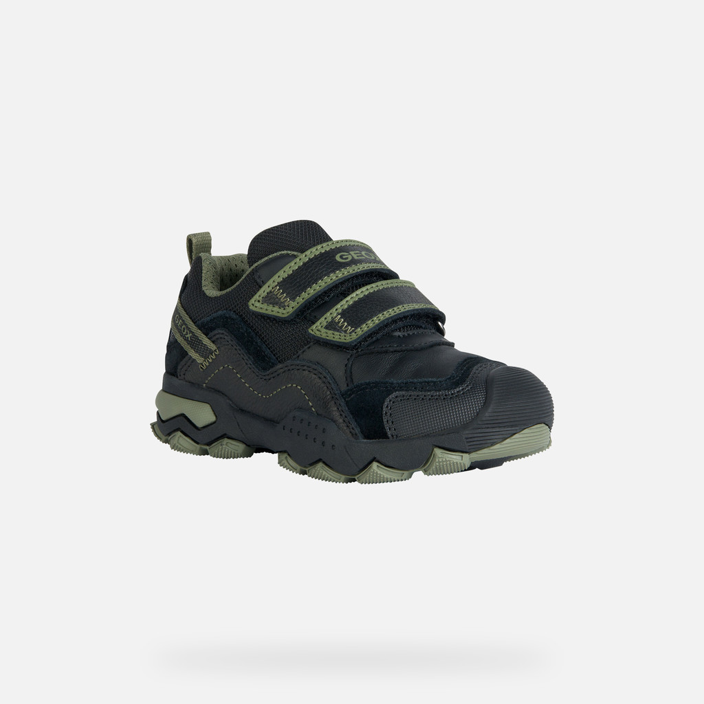 Low Top Sneakers BULLER BOY Black/Military - image number 2 | GEOX