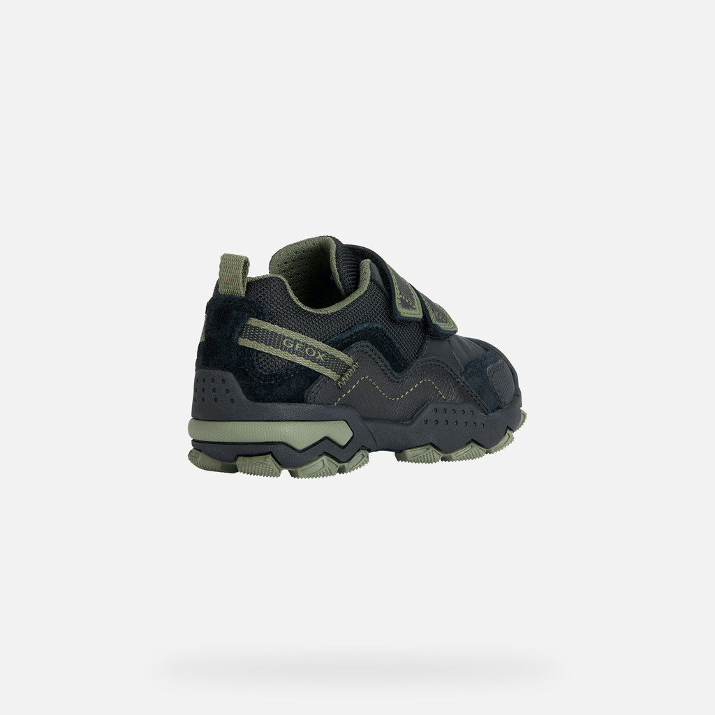 Low Top Sneakers BULLER BOY Black/Military - image number 4 | GEOX