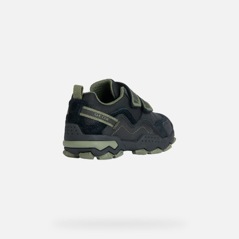 Low Top Sneakers BULLER BOY Black/Military - image number 4 | GEOX