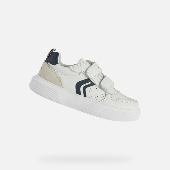 Geox® NETTUNO Junior Boy: White Sneakers | Geox®