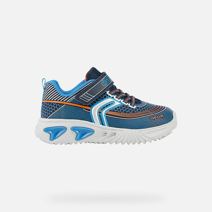 Light-up shoes ASSISTER BOY Navy/Silver | GEOX